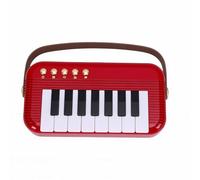XUMIUZIY Mini Piano de Juguete para Niños, Instrumento Musical de Estilo Vintage, Teclado Portátil para Educación Temprana, Color Rojo (Rojo)
