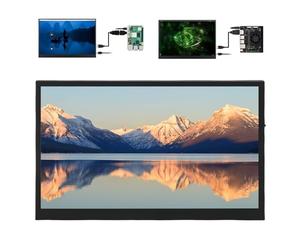 XUMIUZIY Monitor de Pantalla Táctil de 10,1 Pulgadas, Apagado Automático de Pantalla, Vista Completa de 170 Grados, Monitor Portátil HDMI 1024x600 para Ordenador Portátil RasPi 4 3 OS X
