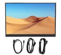 XUMIUZIY Monitor Portátil de 16 Pulgadas para Computadora Portátil, Pantalla HD USB C 4K de 120 HZ, Comodidad para la Vista, Sonido Envolvente, Pantalla Externa de Viaje de 2 Parlantes