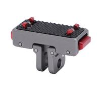 XUMIUZIY Montaje de Liberación Rápida Magnética para 360 Ace Pro 2/x4, Soporte de 2 Puntas y Placa de Tornillo de 1/4 ", Adaptador Magnético de Aleación de Aluminio para Cámara de Acción