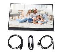 XUMIUZIY Pantalla Externa Portátil de 15,6 Pulgadas, 1080P IPS Inalámbrico USB C HD Interfaz Multimedia Monitor de Pantalla Dual con Soporte, para Viajes y Trabajo