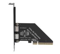 XUMIUZIY PCIe 4.0 X8 a Oculink SFF-8612 Adaptador, 2-Puerto 128 GT/S Gen4 PCIe a SFF-8611 Tarjeta Gráfica Externa para Dock GPU, EGPU, NVME SSD, Compatible con OS X, Wins, Linux