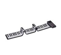 XUMIUZIY Piano Eléctrico Enrollable de 88 Teclas, Altavoz Incorporado, Batería de Litio Recargable, Piano con Teclado Portátil para Entusiastas de la Música
