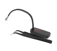 XUMIUZIY Pinzas para Injerto de Pestañas, Luz LED Liviana para Extensión de Pestañas con Pinzas, Rotación Flexible de 180°, Curado Rápido en 1 Segundo, Fácil de Operar, para Salón de