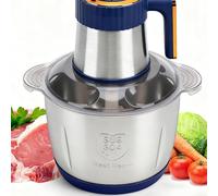 XUMIUZIY Procesador de Alimentos, Amoladora de Carne Eléctrica Segura de 500W Compacta para la Cocina (EU enchufe 220V)