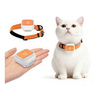 XUMIUZIY Rastreador GPS para Mascotas, Seguimiento en Tiempo Real con Soporte Satelital Multisistema para Perros y Gatos, Alertas SOS, Advertencias de Geovalla, Seguimiento de (Versión Eurasia África)