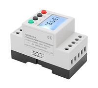XUMIUZIY Relé de Monitoreo de Voltaje Trifásico 208 480VAC sobre y bajo | Detección de secuencia de fases, apagado por pérdida de fase, retardo de acción ajustable, reinicio manual automático,