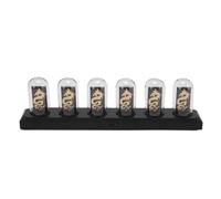 XUMIUZIY Reloj de Tubo RGB, Reloj de Tubo Nixie LED Brillante con Pantalla a Color IPS de 1,14 Pulgadas, 16 Millones de Colores y 3 Modos de Luz, Ajustes Meteorológicos, Pantalla de