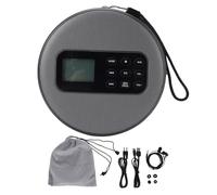 XUMIUZIY Reproductor de CD Portátil, Cable Estéreo Recargable de 3,5 Mm, Controles Fáciles de Usar con Pantalla LCD, Altavoces Dobles Bluetooth CD CD R MP3 Reproductor de Discos de