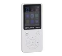 XUMIUZIY Reproductor MP3 MP4 Bluetooth de Sonido HiFi para Deportes y Viajes Pantalla LCD de 1,8 Pulgadas Reproductor de Música Portátil Almacenamiento de 32GB (White)
