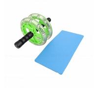 XUMIUZIY Rodillo de Rueda Abdominal con Rodillera para Esculpir Músculos de Cuerpo Completo y Entrenamiento de Fuerza Central en Casa u Oficina, Plástico y Metal Duraderos, 2 Unidades (GREEN)