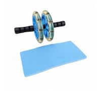 XUMIUZIY Rodillo de Rueda Abdominal con Rodillera para Esculpir Músculos de Cuerpo Completo y Entrenamiento de Fuerza Central en Casa u Oficina, Plástico y Metal Duraderos, 2 Unidades (BLUE)