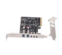 XUMIUZIY Tarjeta de Expansión PCIe USB 3.2 Gen 2, 10 Gbps 5 Puertos USB C y A Hub con 3 C A para Desktop PC Workstation Data Transfer SSD Backup