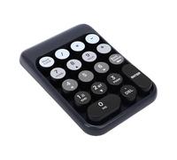 XUMIUZIY Teclado Numérico Inalámbrico, Teclado Numérico 2.4G/Bluetooth con Tecla de Punto Cóncavo, Mini de Contabilidad Financiera de 18 Teclas para Computadora P (Black)