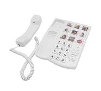 XUMIUZIY Teléfono con Botones Grandes, 9 Botones Grandes con Marcación con Imagen, Altavoz, Marcación SOS con un, Volumen Ajustable, para Personas Mayores con Discapacidad Visual y
