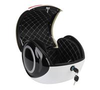 XUMIUZIY Tronco del ABS del Top Case de la Motocicleta 32L, Almacenamiento a Prueba de Polvo Resistente de Agua para la Bici Eléctrica de la (White)