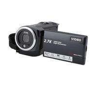 XUMIUZIY Videocámara 2.7K, Videocámara con Zoom Digital 50MP 16x con Luz de Relleno Incorporada, Pantalla LCD TFT LCD Profesional de 2.8y Rotación de 270° Cámara Vlogging HD para Grabación