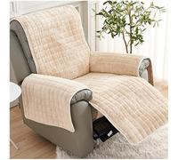 XUMKFJRE 1 Seater Recliner Sofa Cover Non-Slip Plush Flannel Armchair Case Thicken Soft Relax Lazy Boy Chair Slipcovers Home para Sala de Estar(A1 Sofa Mat)