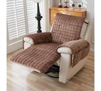 XUMKFJRE 1Seater Flannel Recliner Sofa Cover with Pockets Armchair Case Plush Non-Slip Lazy Boy Chair Slipcovers Home Decor para Sala de Estar(A4 Sofa Mat)