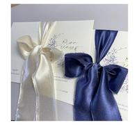 XUMKFJRE 2 Tarjetas de votos Boda en Bronce con Cinta satén Seda y Flores pintadas a Mano. Libro juramentos matrimoniales para la Ceremonia de Boda(Color-12)