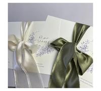 XUMKFJRE 2 Tarjetas de votos Boda en Bronce con Cinta satén Seda y Flores pintadas a Mano. Libro juramentos matrimoniales para la Ceremonia de Boda(Color-13)