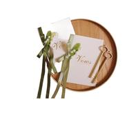 XUMKFJRE 2 Tarjetas de votos for Boda, pequeñas y Frescas, for la declaración del Juramento Novia el Novio, con bolígrafos, 14 x 20 cm para la Ceremonia de Boda(Color-01)