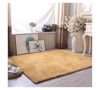 XUMKFJRE Alfombra Habitacion Alfombra Gruesa de Terciopelo Cordero, decoración for Sala Estar, for Dormitorio y pie Cama(Khaki,60x180cm)