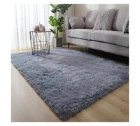 XUMKFJRE Alfombra Habitacion Alfombras Grandes for Sala de Estar Moderna, Alfombra salón Pelo Largo for Dormitorio, decoración Peluda, alfombras Junto a la Cama, Suelo Esponjoso(Grey-03,140x200cm)