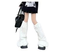 XUMKFJRE Calentadores De Piernas De Invierno Para Mujer Leg Warmers Boot Cuffs Long Warmer Sock Sets Thigh Garter Winter Socks(WHITE)