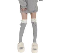 XUMKFJRE Calentadores De Piernas De Invierno Para Mujer Winter Multicolor Thigh Socks Women Solid Color Soft Comfortable Stockings Sweet Over The Knee High(COLOR8)