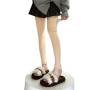 XUMKFJRE Calentadores De Piernas De Invierno Para Mujer Winter Warm Plush Socks Outdoor Keep Warmer Foot Cover Women Black Beige Thicken Leg Warmers High Tuber Stockings Female(Beige)