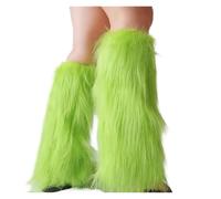 XUMKFJRE Calentadores De Piernas De Invierno Para Mujer Women Winter Leg Warmer Lady Stockings Sweet Polychrome Warm Boots Warmers(Green)