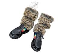 XUMKFJRE Calentadores De Piernas De Invierno Para Mujer Women Winter Leg Warmer Lady Stockings Sweet Polychrome Warm Boots Warmers(Color1)