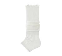 XUMKFJRE Calentadores De Piernas De Invierno Para Mujer Women's Socks High Stockings Basic Women Leg Warmers Cotton Knee Simple Long(CF7470A White)