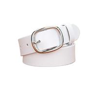 XUMKFJRE Cinturón decorativo Cinturón con hebilla for mujer, estilo retro, versátil y moderno, de cintura delgada, cierre for jeans para Vestidos(95cm,White B)