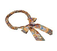 XUMKFJRE Cinturón decorativo Cinturones for mujer Cinturón anudado de seda concha coco Vestido decorativo Jeans Serpentinas Patrón flores Decoración larga para Vestidos(6)