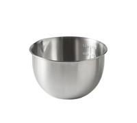 XUMKFJRE Ensaladera Juego de tazones acero inoxidable con báscula for cocinar, hornear y almacenar alimentos, for mezclar gran capacidad(Stainless 2.5L)