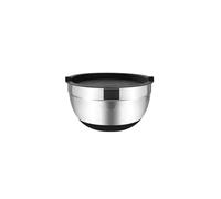 XUMKFJRE Ensaladera Tazones for mezclar con tapas y bases antideslizantes, juego de acero inoxidable for hornear, almacenamiento encajable(B 26 cm)