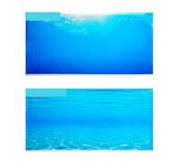 XUMKFJRE Fondo Acuario Póster de Fondo Acuario Doble Cara, 60, 100 y 150CM Alto, Tanque Peces Roca, Pared Decorativo, Imagen Decorativa Brillante para Decoración(Brown,60 x 30 cm)