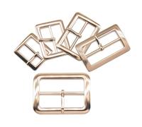 XUMKFJRE Hebilla cinturon Lote de 10 hebillas metal cuadradas 20 mm, 25, 30, 35 y 40 for zapatos, bolsos, cinturones, decoración, accesorios costura DIY para Pantalones(Gold,35mm)