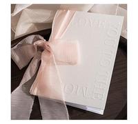 XUMKFJRE Juego de 1 Libro votos matrimoniales con diseño cóncavo y Convexo, Ideal for Invitaciones Boda, Tarjetas for Novios Lazos para la Ceremonia de Boda(Pink)