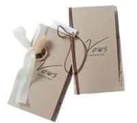 XUMKFJRE Libro de votos matrimoniales pequeño y romántico, Fresco, declaración, Regalos Boda for la Novia el Novio, decoración Amor para la Ceremonia de Boda(Color-03)