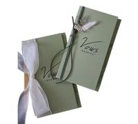 XUMKFJRE Libro de votos matrimoniales pequeño y romántico, Fresco, declaración, Regalos Boda for la Novia el Novio, decoración Amor para la Ceremonia de Boda(Color-02)