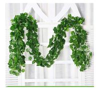 XUMKFJRE Plantas Artificiales 12 Uds. De Hojas Hiedra Artificiales para decoración(Grape Leaves)