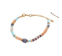 XUMKFJRE Pulsera De Cristal 2 uds. De cuentas de dijes colores, joyería ajustable, pulseras mujer para mujeres(Color-A)