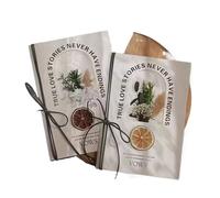 XUMKFJRE Votos matrimoniales creativos, Om y discurso de la Novia, Tarjeta Manuscrita Alta Gama, declaración, Regalo Plegado para la Ceremonia de Boda(Color-04)