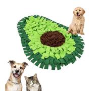 Xummi Alfombra olfativa para perros, lavable, juguete de inteligencia, plegable, olor antideslizante, juguete de inteligencia para mascotas, perros, gatos, forma de aguacate