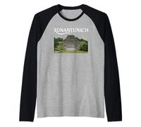 Xunantunich Belice Maya Temple Travel Centroamérica Tikal Camiseta Manga Raglan