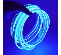 XUNATA 12V Flexible LED Neon Azul, 2m Impermeable 2835 Tira de LED Strip Light, Luz de la Cuerda para Exterior Fiestas Decoración Party Sign Publicidad Firmar
