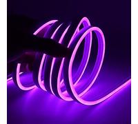 XUNATA 12V Flexible LED Neon Morado, 1m Impermeable 2835 Tira de LED Strip Light, Luz de la Cuerda para Exterior Fiestas Decoración Party Sign Publicidad Firmar